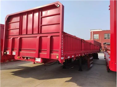 Semi-remorque à paroi latérale populaire à 3 essieux en Chine avec panneau amovible